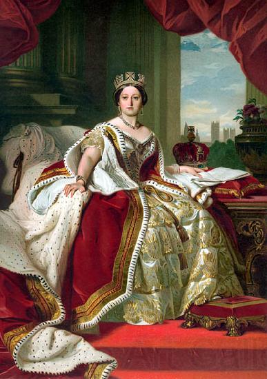 Franz Xaver Winterhalter Portrait of Queen Victoria Germany oil painting art